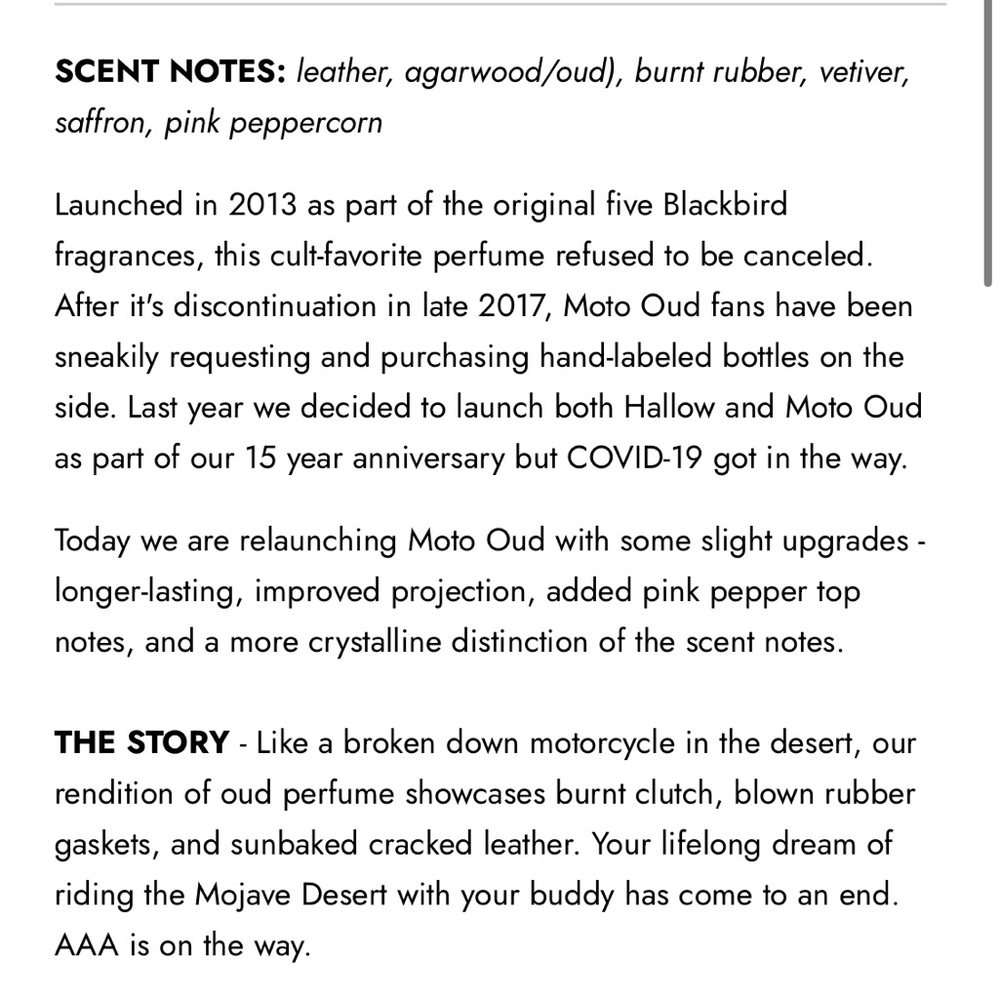 Moto Oud Perfume - Cream - Picture 3 of 3